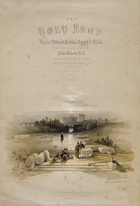 Baalbec vanaf de fontein, 7 mei 1839, titelpagina van Volume II van 