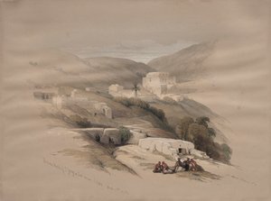 Christelijke Kerk van St. George in Ludd, oud Lydda door David Roberts