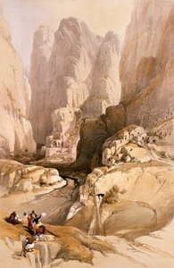 Ingang naar Petra, 10 maart 1839, plaat 98 uit Volume III van 