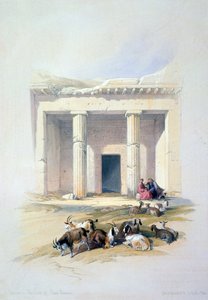Ingang van de Grot van Beni Hassan, 19e eeuw door David Roberts