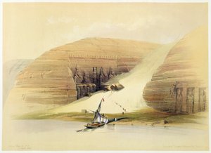 Opgegraven Tempel van Abu Simbel, Nubië, Egypte