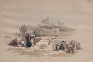 Fontein bij Kana door David Roberts