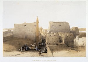 Grote ingang van de Tempel van Luxor in 