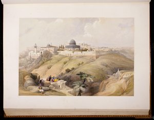 Jeruzalem, 9 april 1839, gegraveerd door Louis Haghe, 1843