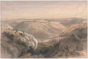 Jeruzalem vanuit het Zuiden, 1839 door David Roberts