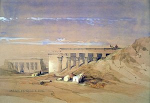 Zijaanzicht van de tempel genaamd Typhonaeum in Dendera, Egypte