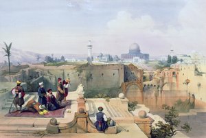 Moskee van Omar met de Locatie van de Tempel, plaat 8 uit Volume I van 