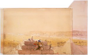 Piramides, 19e eeuw door David Roberts