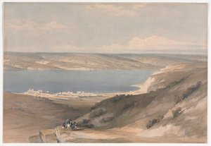 Meer van Galilea bij Genezareth kijkend naar Bashan, 1839