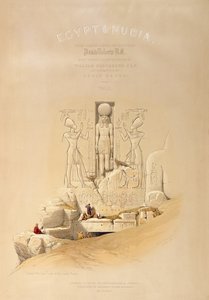 De ingang van de Grote Tempel van Aboo Simble, Nubië, titelpagina van Deel I van 