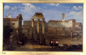 Het Forum, Rome door David Roberts