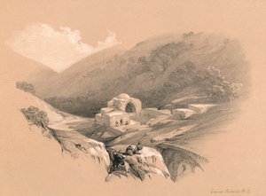 De fontein van Job, 1855 door David Roberts