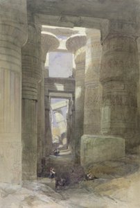 De Grote Tempel van Amon Karnak, de Hypostyle Hal door David Roberts
