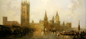 De Huizen van het Parlement door David Roberts