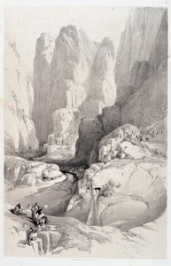 Het Theater (ingang naar Petra), tekening gemaakt op 10/03/1839 in 