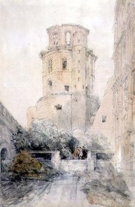 Toren in Heidelberg, c.1830 door David Roberts