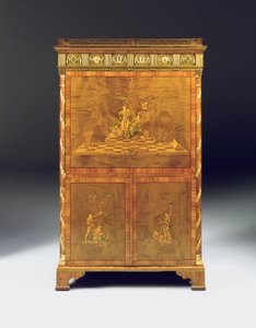 Neoklassieke secretaire à abattant, ca. 1775 door David Roentgen