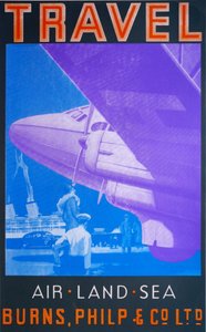 Reizen: Lucht, Land, Zee (Blauw) door David Studwell