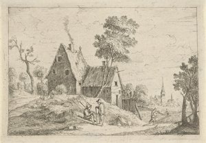 Landschap met een woning