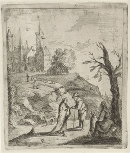 Landschap met waarzegster