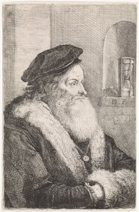 Oude man met baard door David Teniers (II)