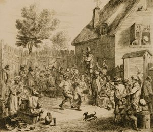 Bruiloftsfeest door David Teniers