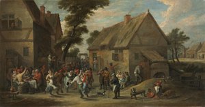 Dorpsfeest door David Teniers