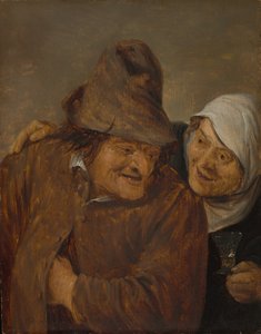 Twee Boeren met een Glas Wijn, ca. 1645