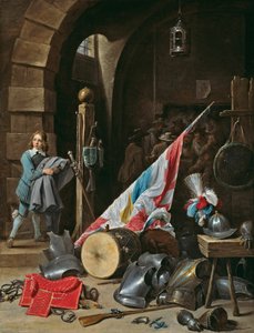 Het wachthuisje door David Teniers the Younger