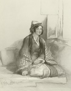 Een Circassische dame door David Wilkie