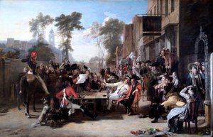 Chelsea-pensionarissen lezen het Waterloo-bericht