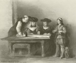Columbus bij het klooster van La Rabida door David Wilkie