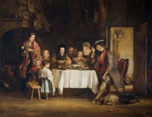 Gebed voor de maaltijd, 1839 door David Wilkie