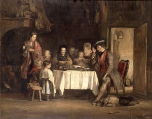 Gebed voor het eten, 1839 door David Wilkie