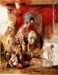 Koningin Victoria te paard