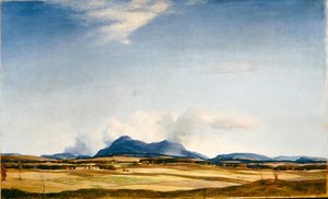 Herfstwolken, de Ochil Hills, ca. 1930
