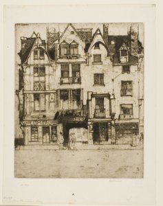Place Plumereau, Tours door David Young Cameron
