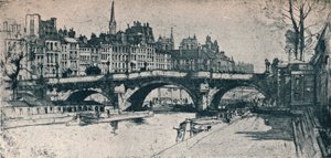 Pont Neuf: plaat één uit de Parijs-set, 1904