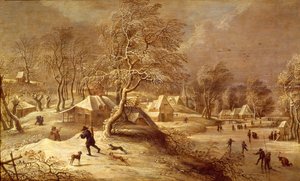 Het Oude Dorp onder Sneeuw