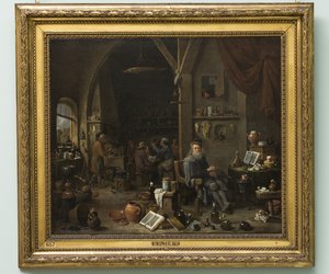 Een alchemist door David Teniers the Younger