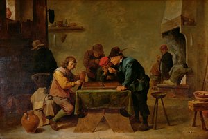 Backgammonspelers door David Teniers the Younger