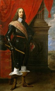 Portret van aartshertog Leopold Willem van Oostenrijk met het beleg van Gravelingen op de achtergrond door David Teniers the Younger