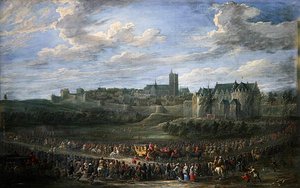 Ingang van een Prinses in Brussel door David Teniers the Younger