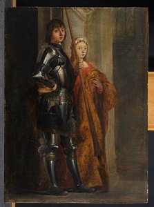 Heiligen George en Cecilia, naar Antonello da Messina