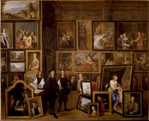 De kunstcollectie van aartshertog Leopold Wilhelm in Brussel door David Teniers the Younger