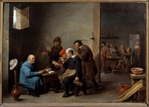 De man met de witte hoed door David Teniers the Younger