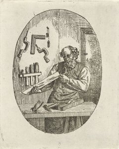 Timmerman door David van der Kellen