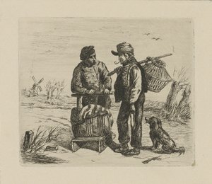 Wintergezicht door David van der Kellen