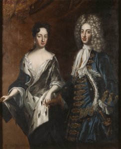 Frederik IV, hertog van Holstein-Gottorp en hertogin Hedvig Sophia door David von Krafft