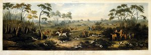 Vossenjacht, plaat 1, gegraveerd door Thomas Sutherland 1817